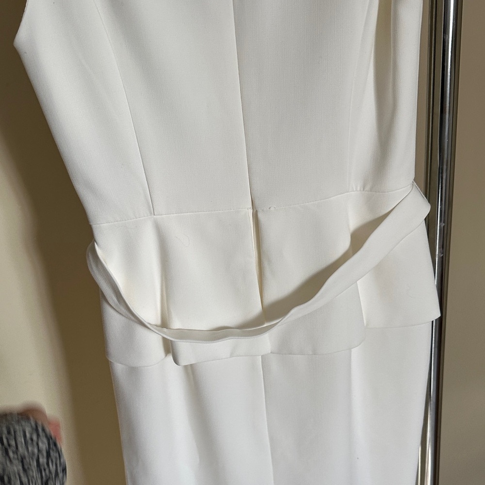White House Black Market White Midi Dress - Picture 4 of 5